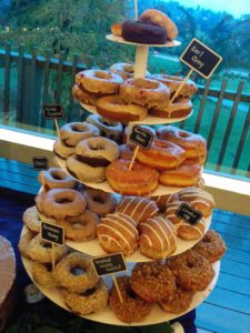 a donut tower is always a big hit at a Vancouver wedding